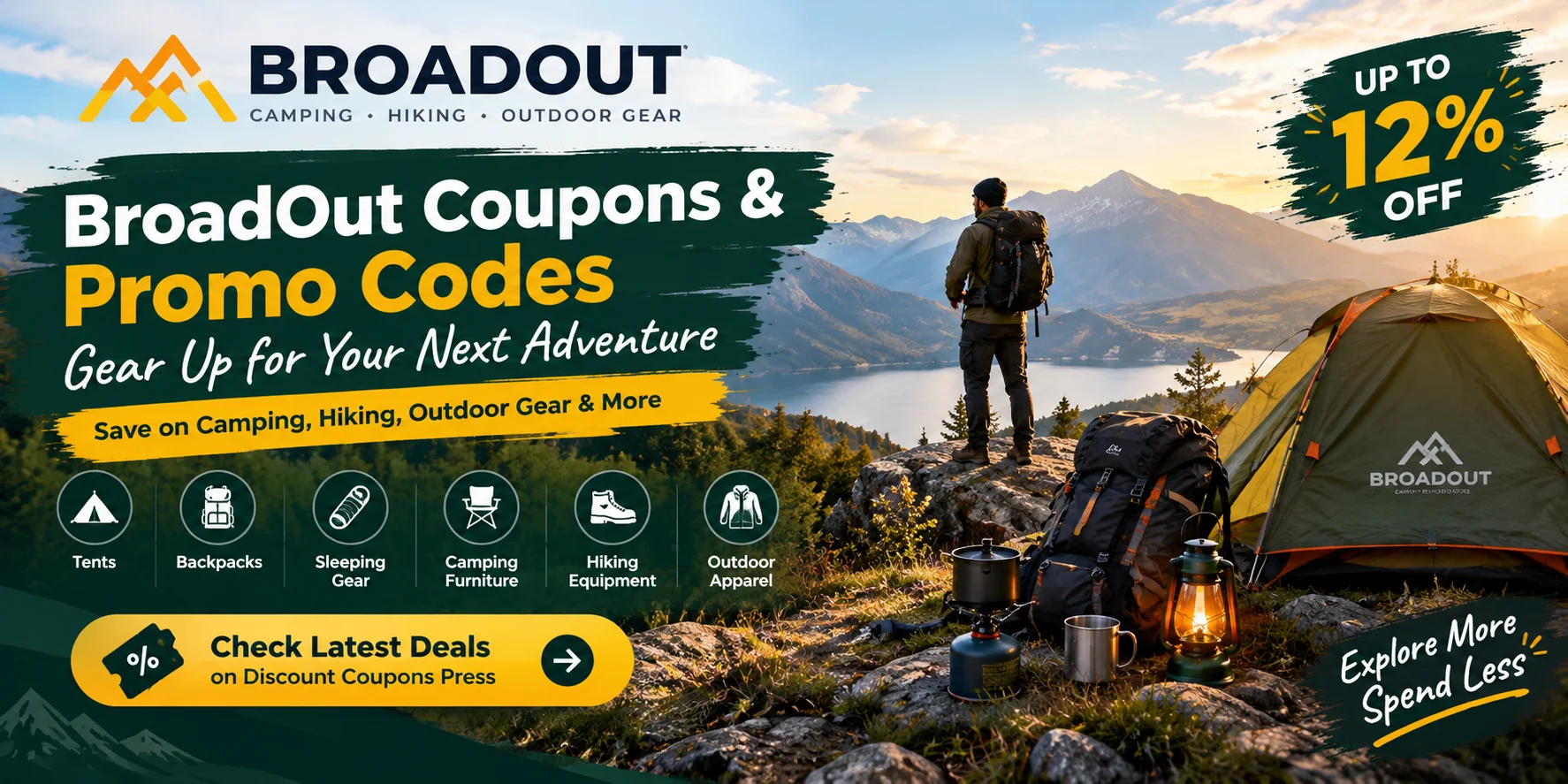 BroadOut Coupons & Promo Codes 2026: Save on Camping, Hiking & Outdoor Gear