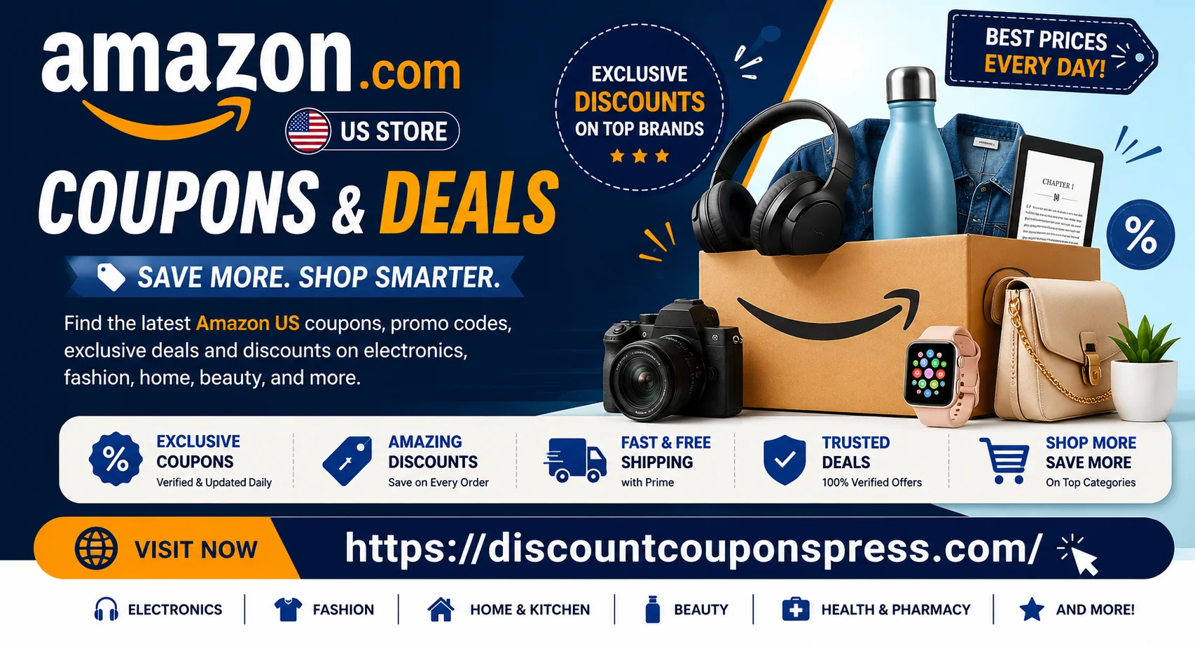 Amazon US Coupons & Deals 2026: Save More with the Best Amazon Promo Codes & Prime Discounts