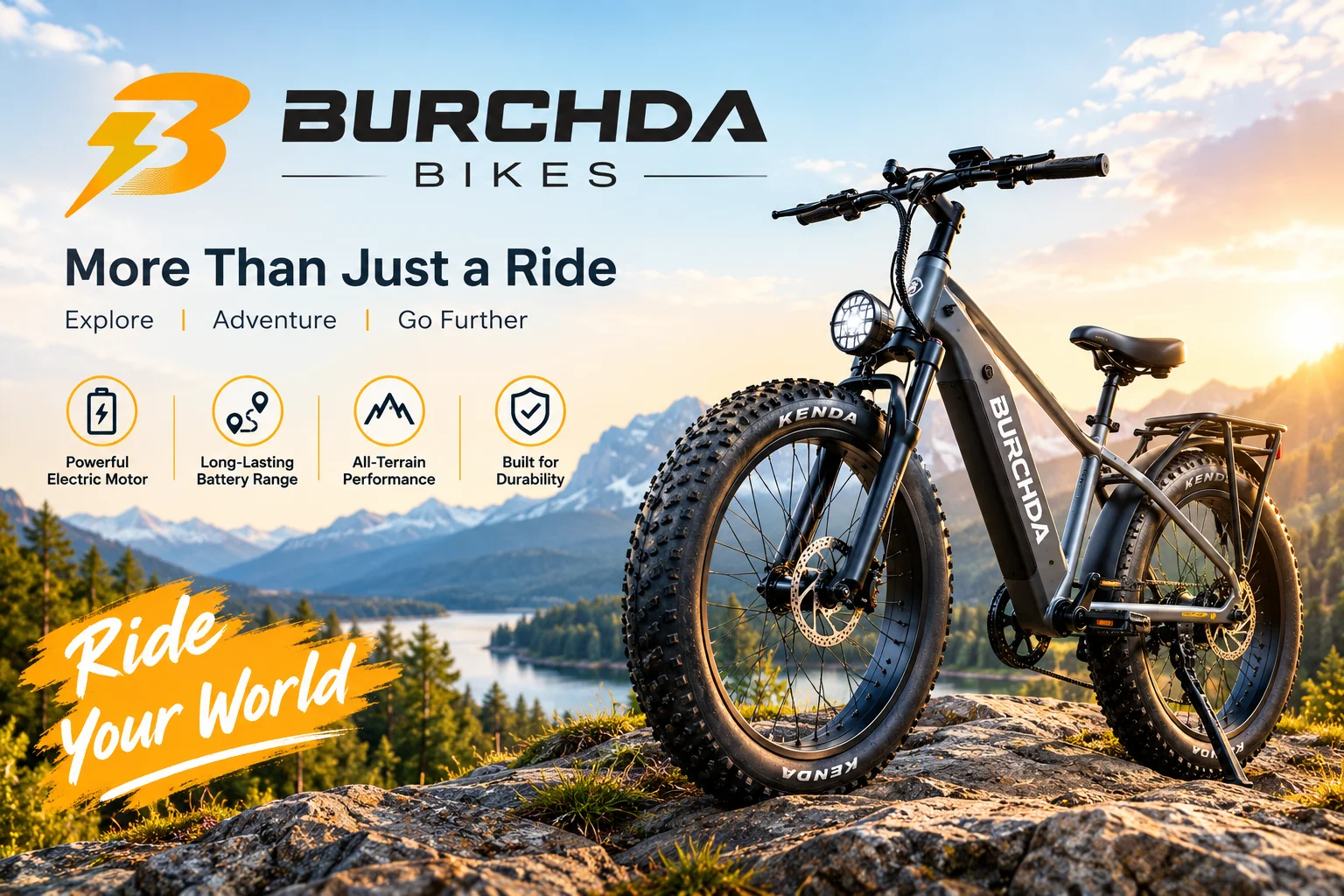 Burchda electric bikes, fat tire e-bikes, commuter bikes and dual-motor models