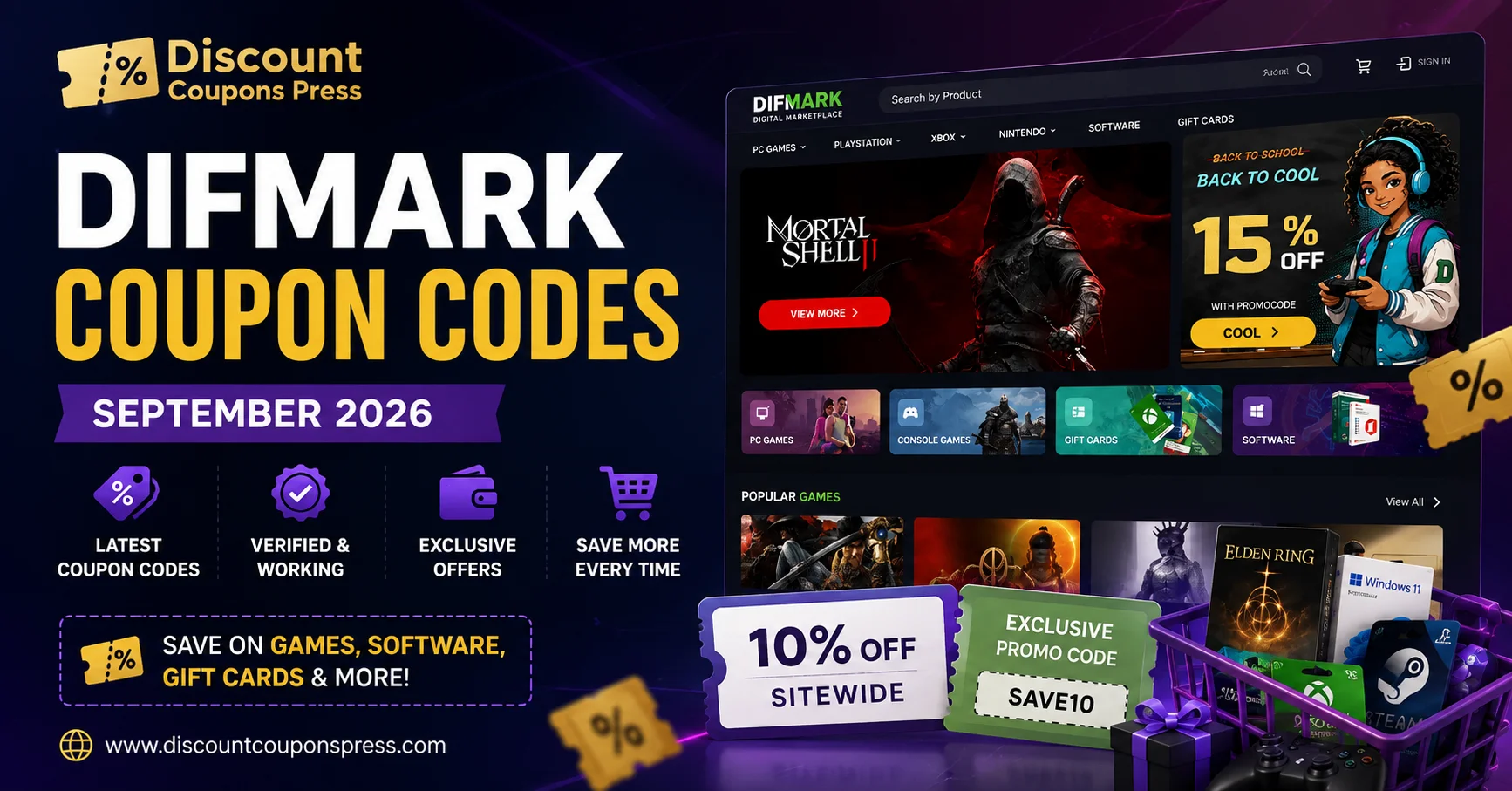 Difmark Discount Codes: Save Big on Games, Software & Gift Cards (September 2026)