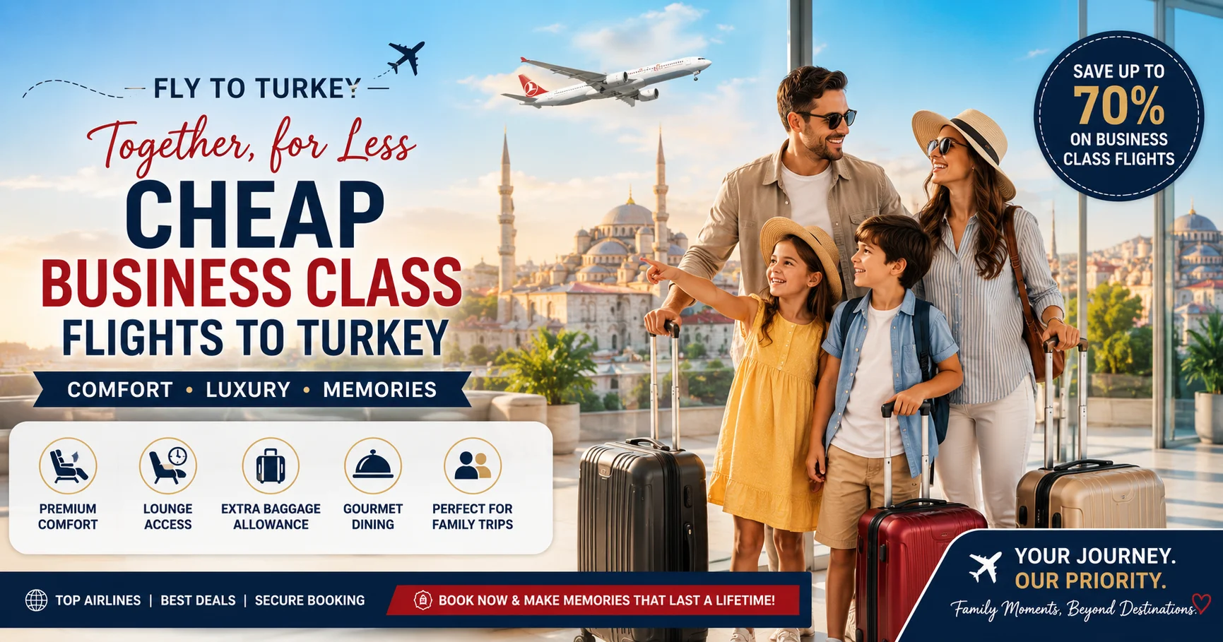 Cheap Business Class Flights to Turkey 2026: Best Deals, Airlines & Money-Saving Tips