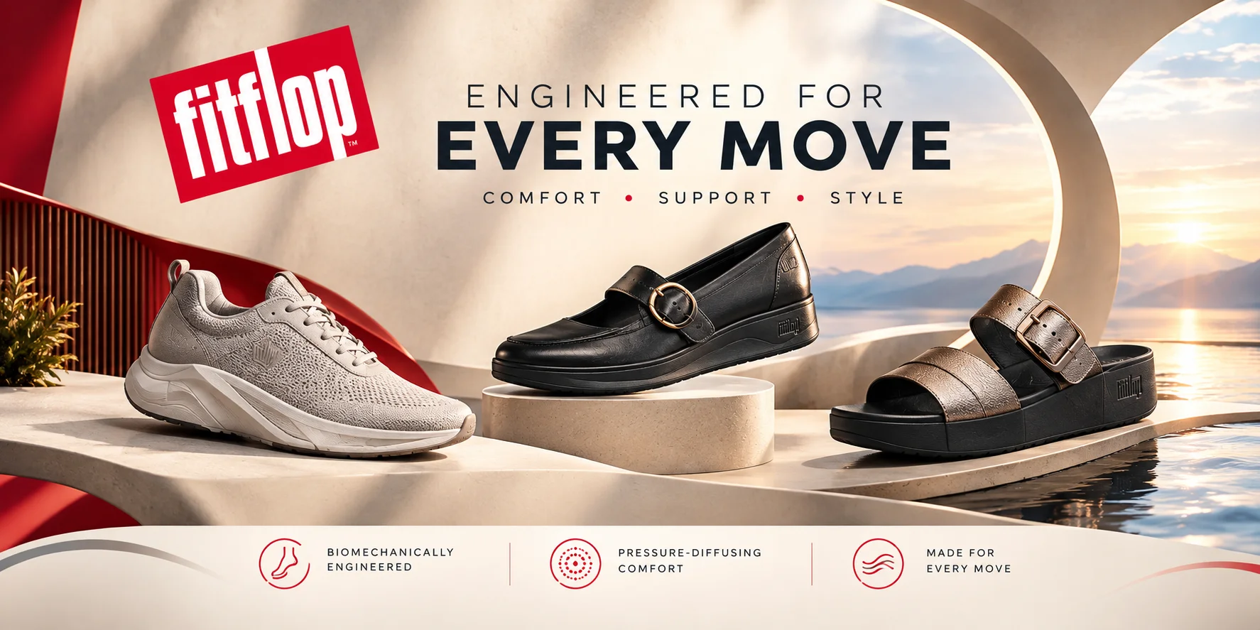 FitFlop comfort-engineered shoes, sandals, sneakers and footwear