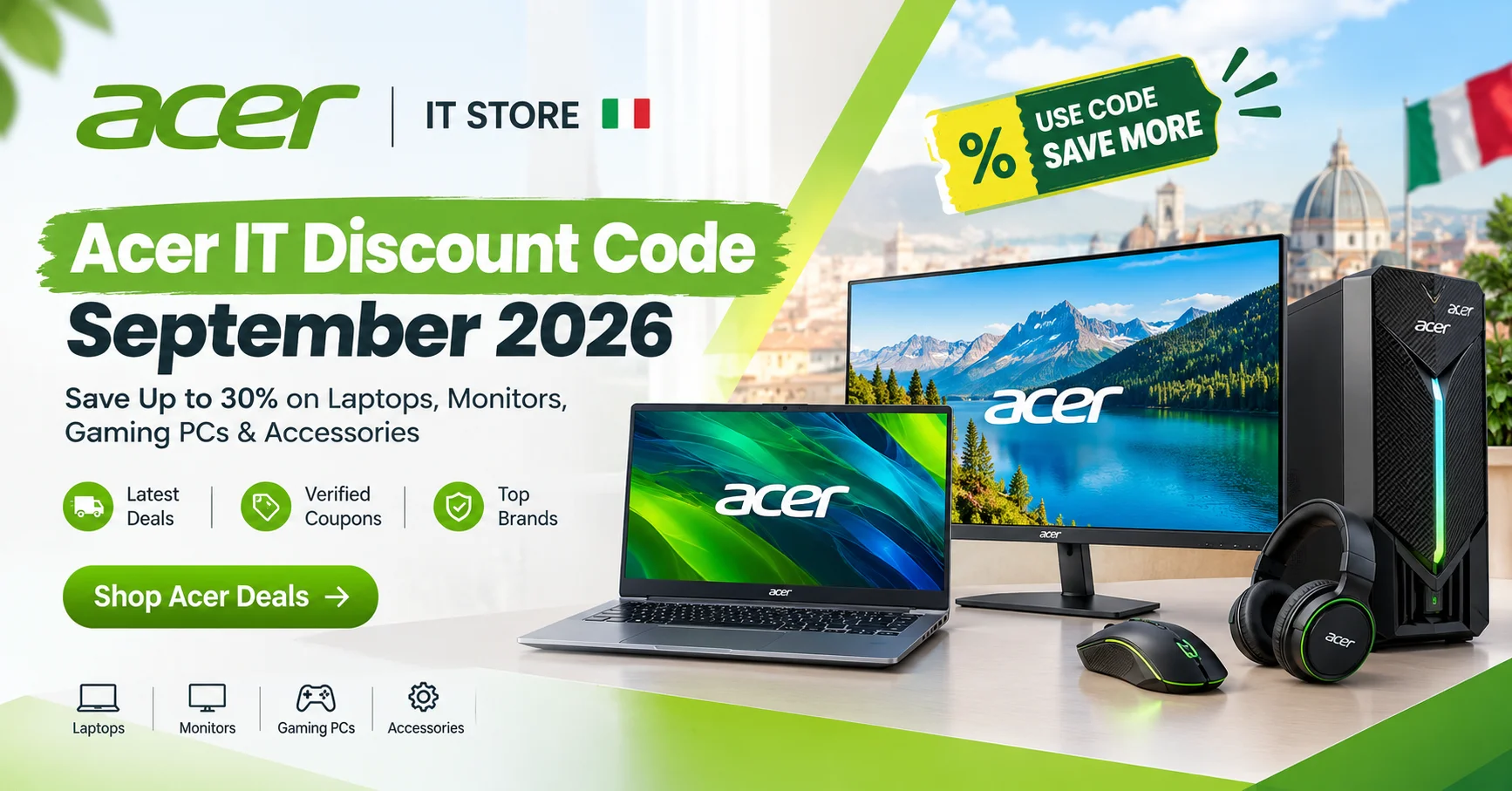 Acer IT Discount Code September 2026: Save Up to 30%