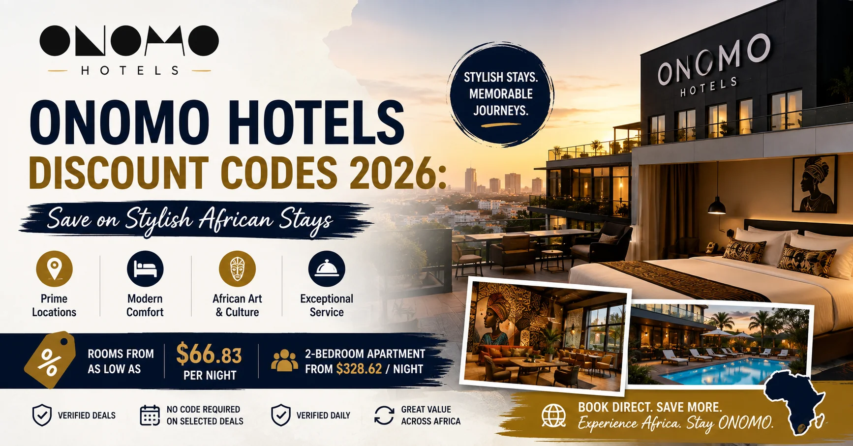 ONOMO Hotels Discount Codes 2026: Save on Stylish African Stays