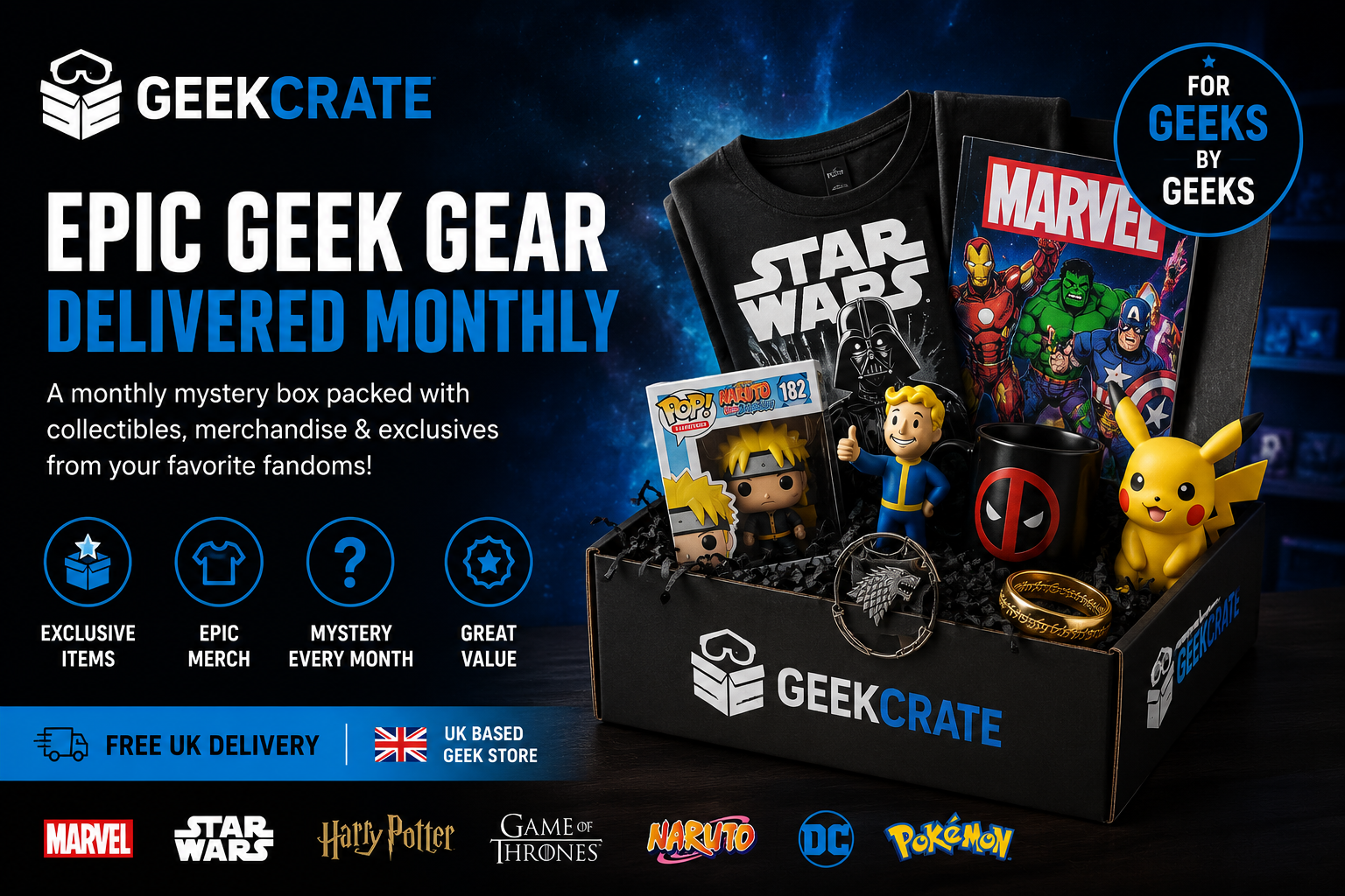 GeekCrate: The Ultimate Subscription Box for Every Geek and Collector