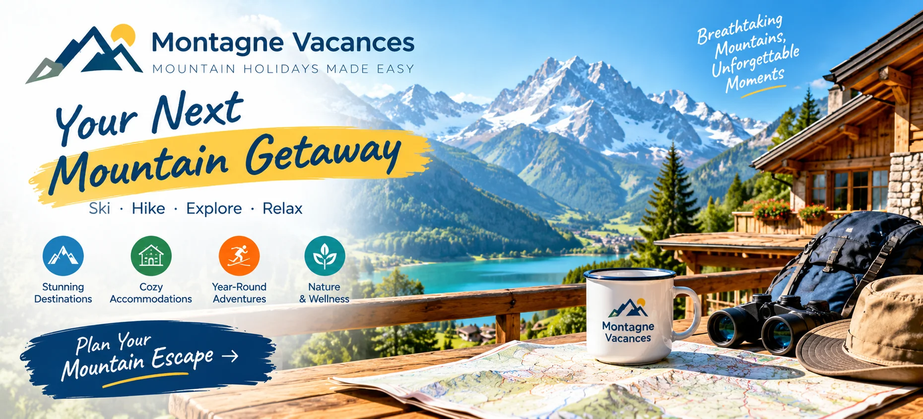 Montagne Vacances mountain holiday rentals, alpine chalets, holiday apartments and vacation deals in France
