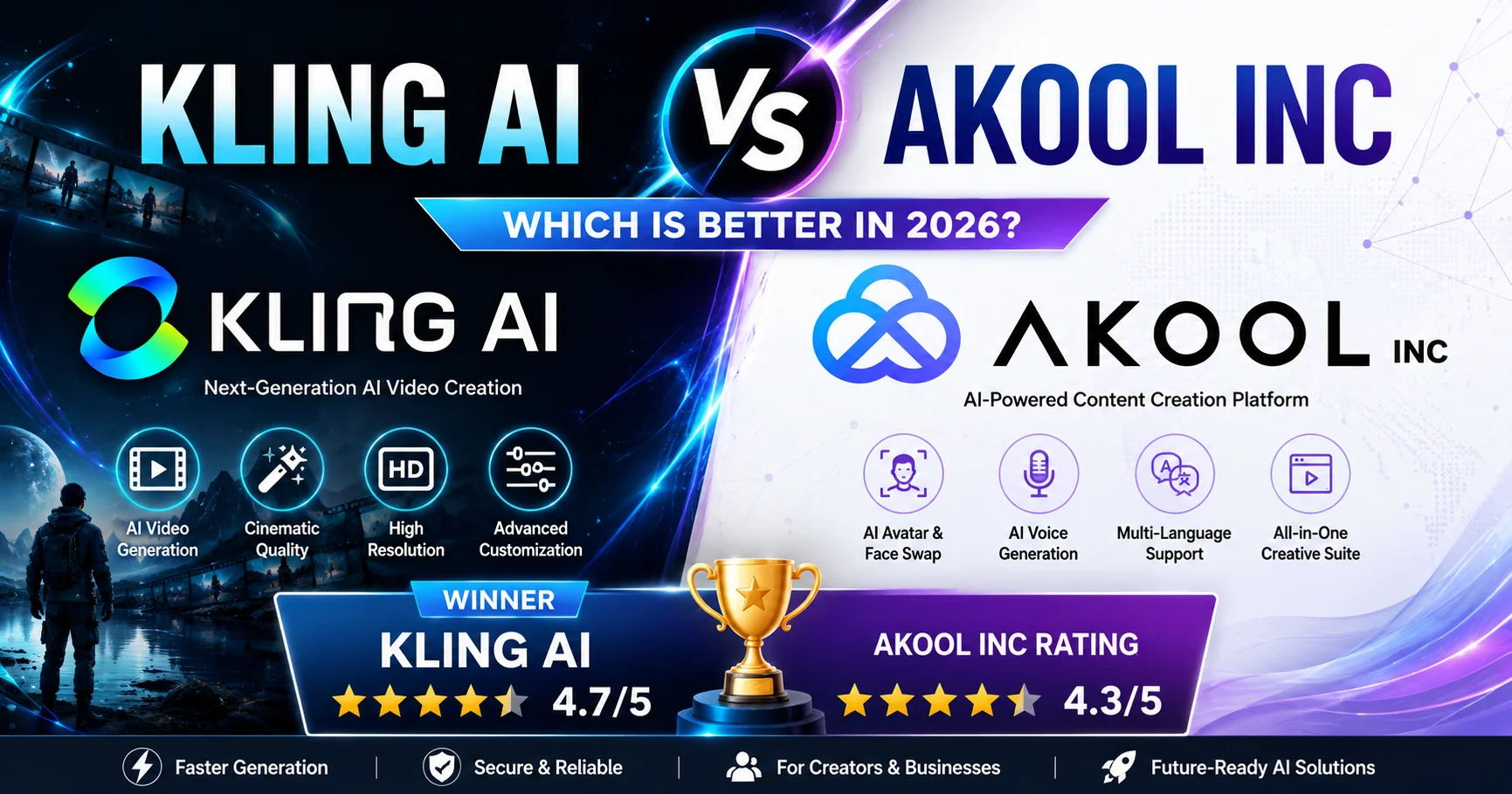 Kling AI vs Akool Inc: Which AI Generator Is Better in 2026?