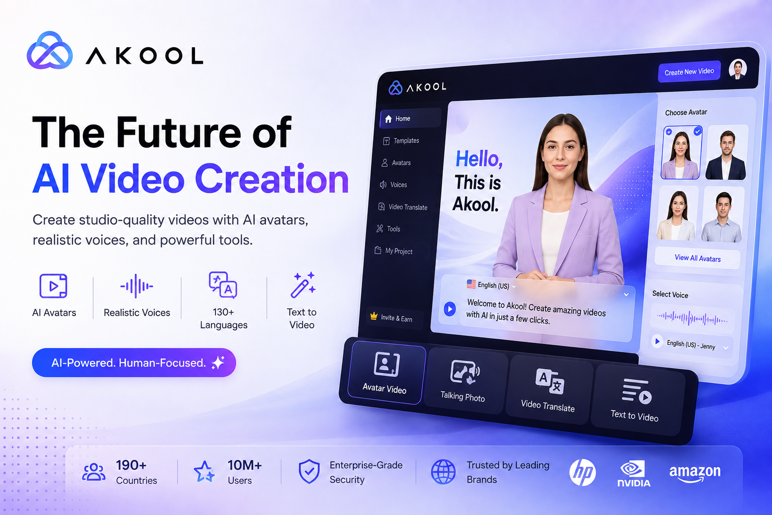 AKOOL AI video and content creation platform