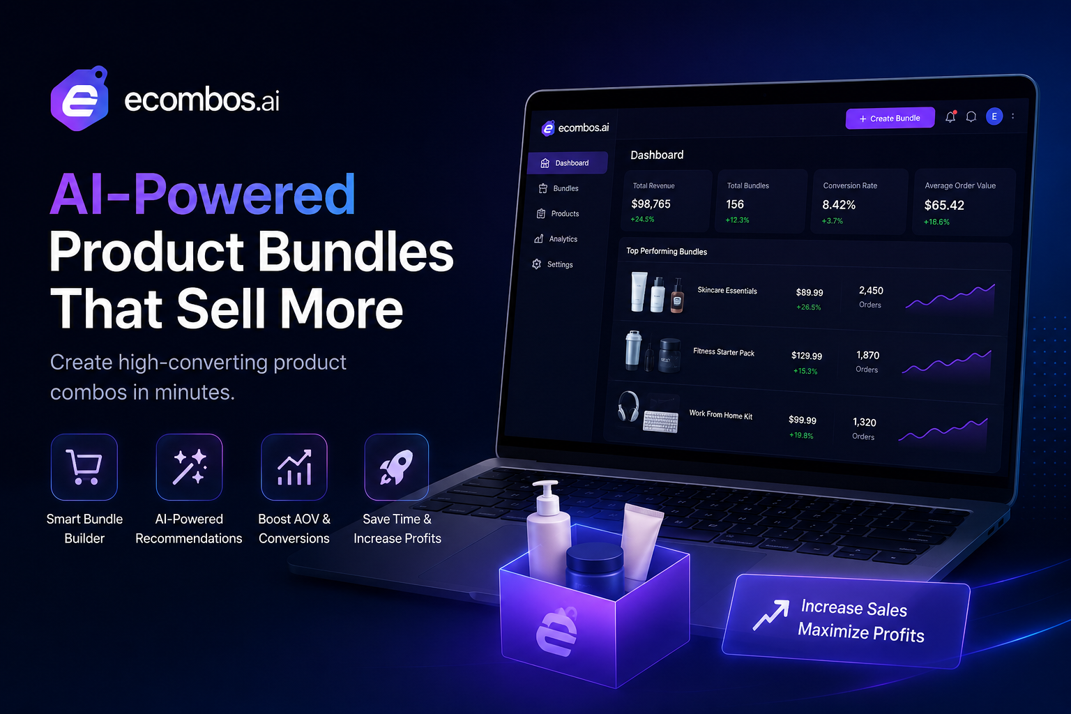EcomBos AI-powered ecommerce product photos, UGC videos, and ad creation platform