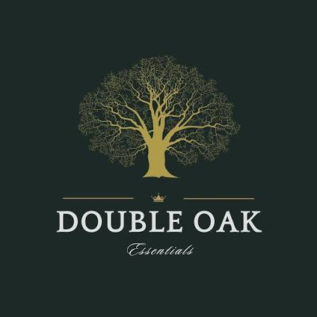 Double Oak Essentials wallets, cardholders, travel bags, leather iPhone cases, and everyday accessories featured on a coupon and deals website.