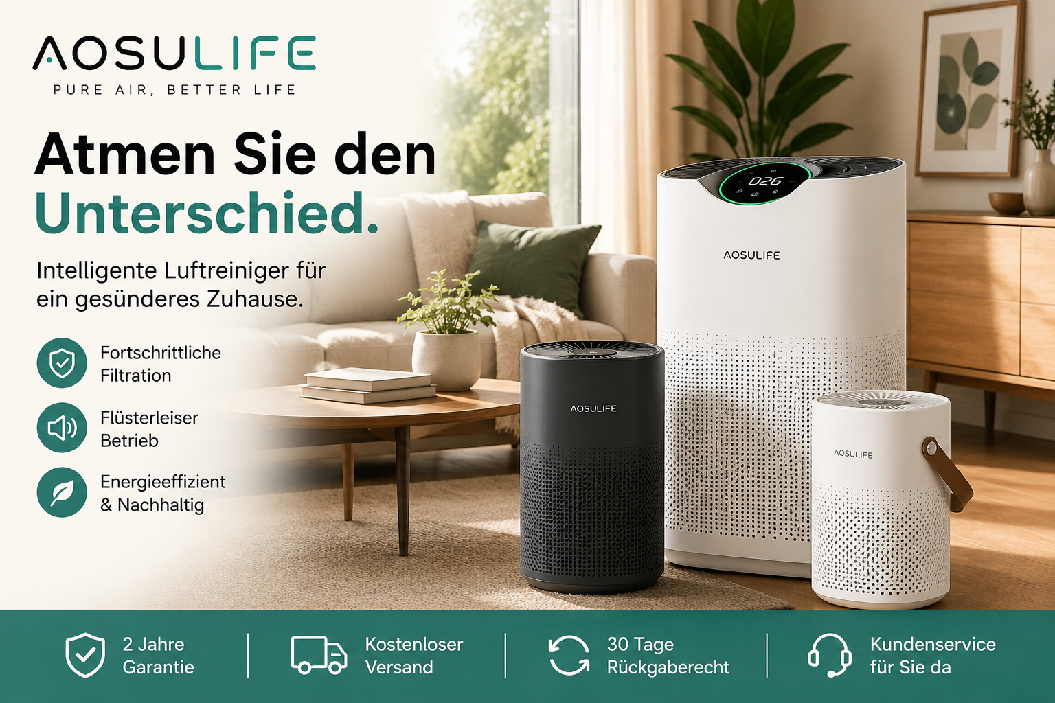 aosu Germany online store featuring solar security cameras, wireless cameras, video doorbells, indoor and outdoor cameras, floodlight cameras, and smart home security systems.