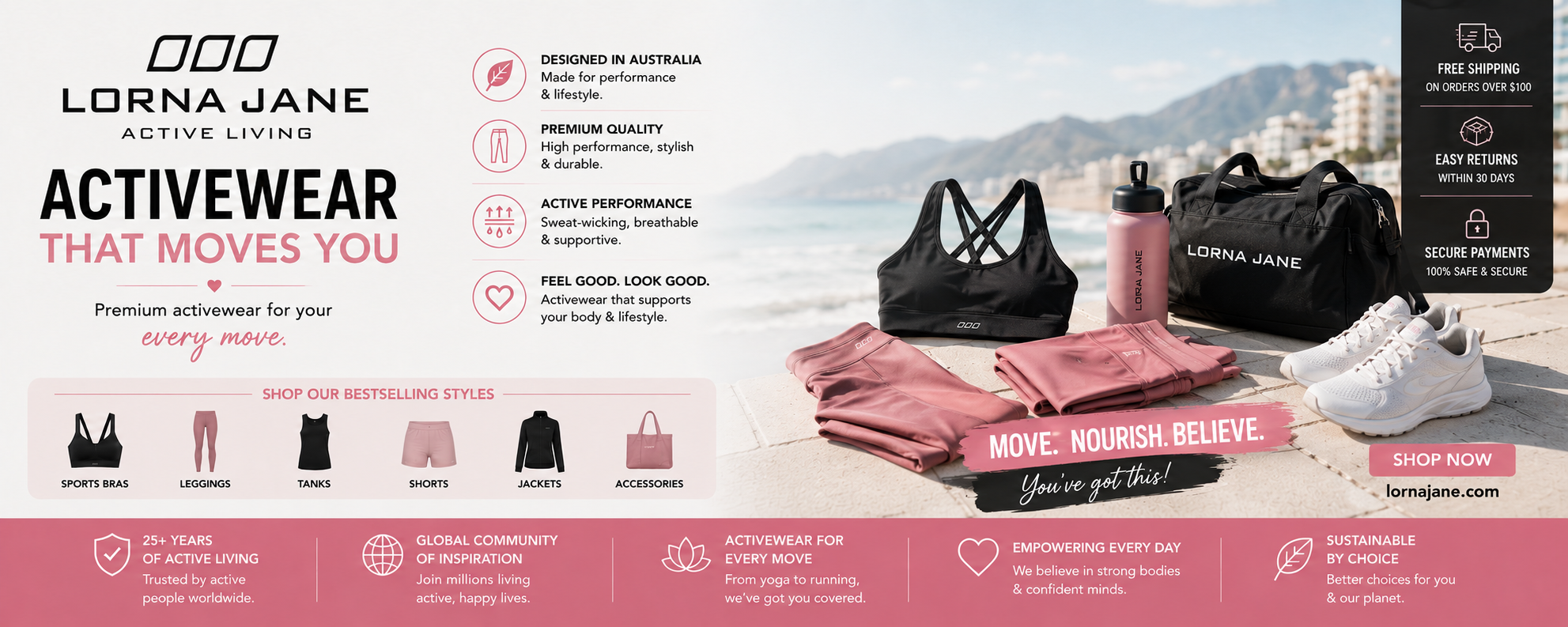 Lorna Jane Promo Codes, Activewear & Leggings Deals  2026