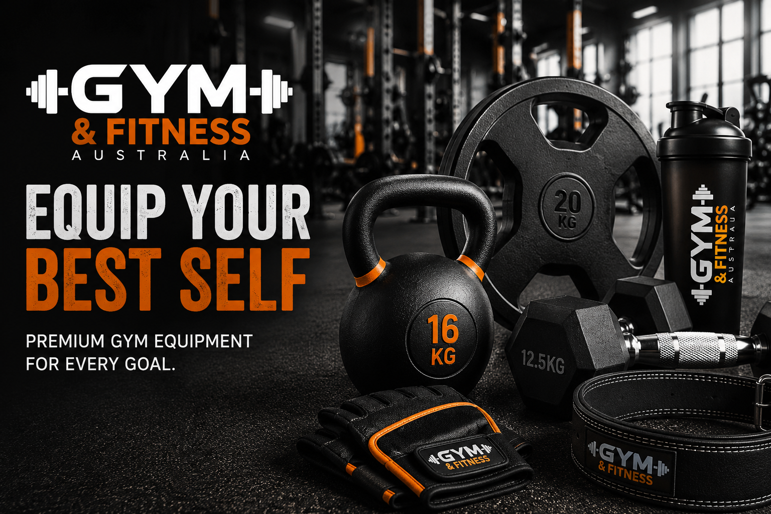 Gym and Fitness Australia online store featuring treadmills, weights, cardio machines, strength equipment, home gym essentials, and fitness accessories.